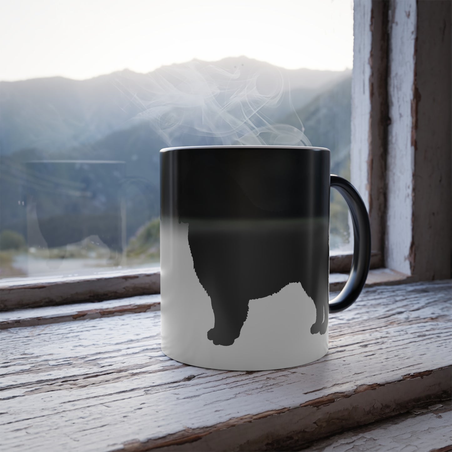 Samoyed Silhouette Color Changing Mug