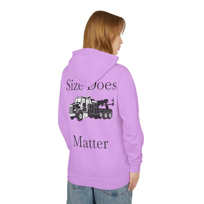 Size Does Matter Unisex Lightweight Hoodie