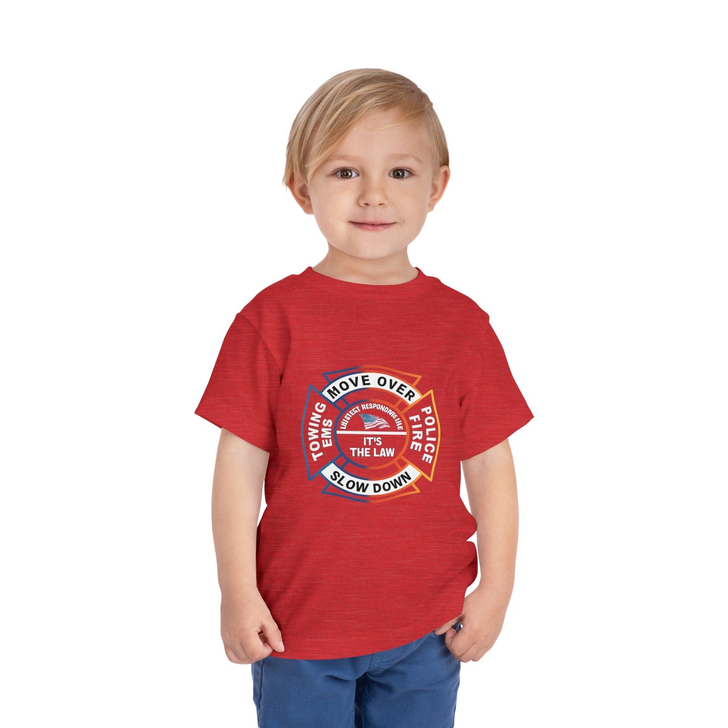 Let First Responders Live Toddler Unisex Short Sleeve Crewneck Tee