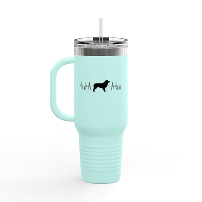 My Heart Beats For Aussies Insulated Travel Mug