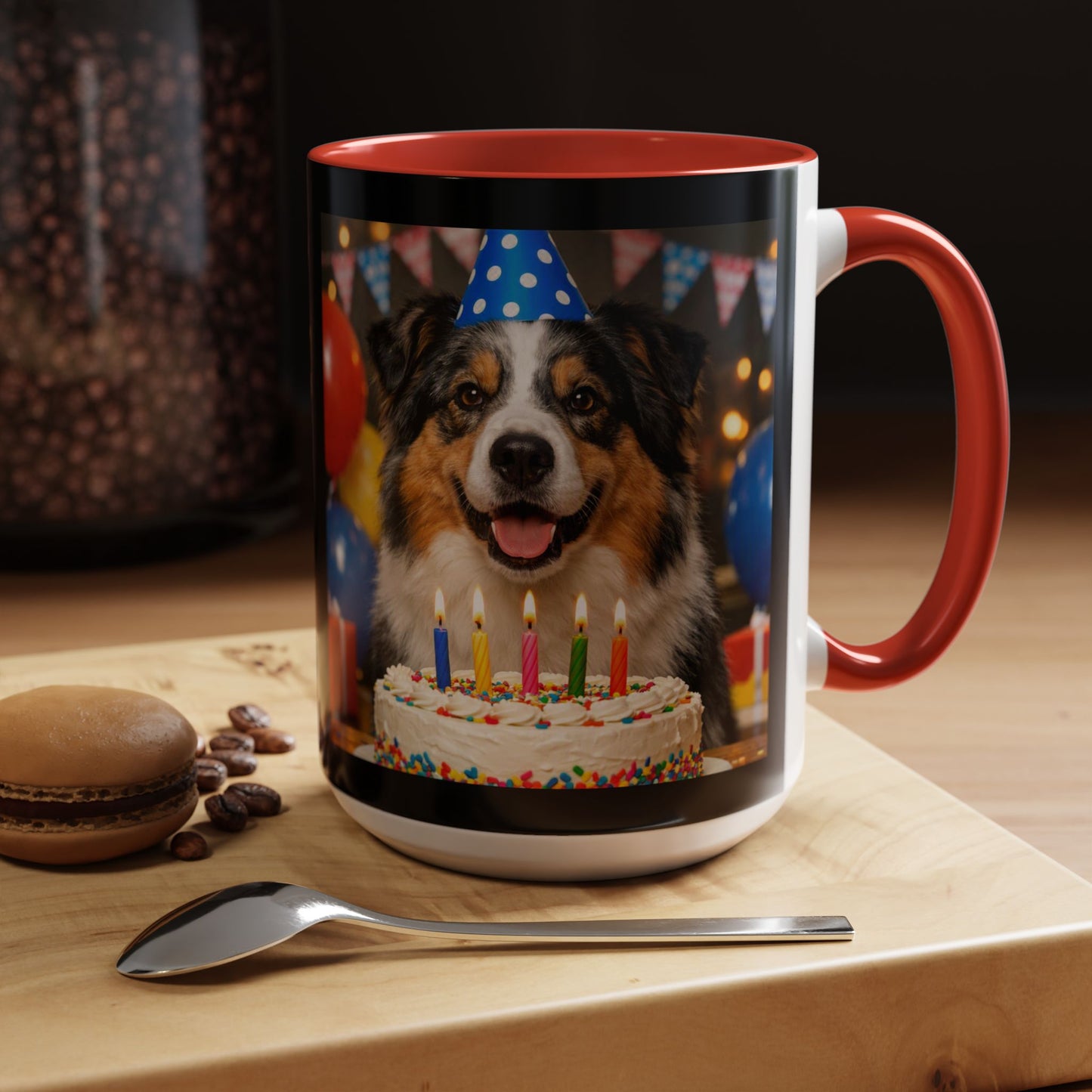 Birthday Buddy Aussie 2-Tone Coffee Mug
