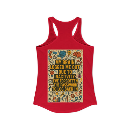 Logged Out Women's Racerback Tank