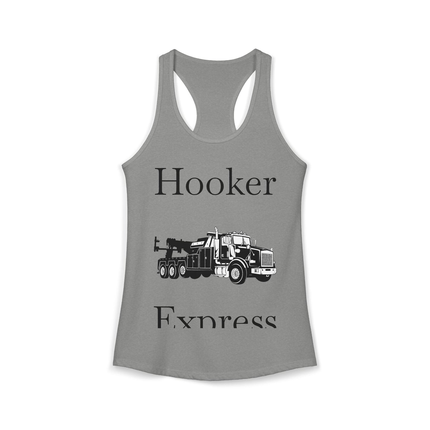 H**ker Express Heavy Tow Truck Women's Racerback Tank