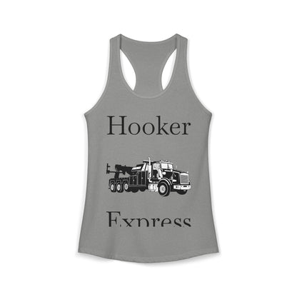 H**ker Express Heavy Tow Truck Women's Racerback Tank