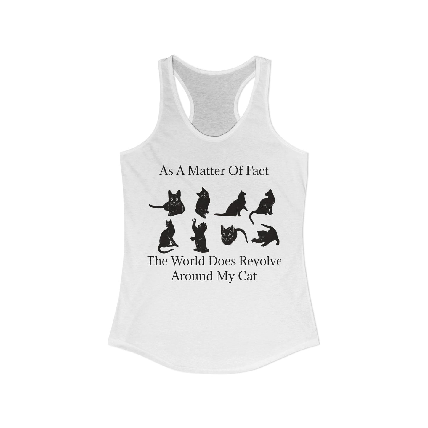Matter Of Fact Cat Women's Racerback Tank