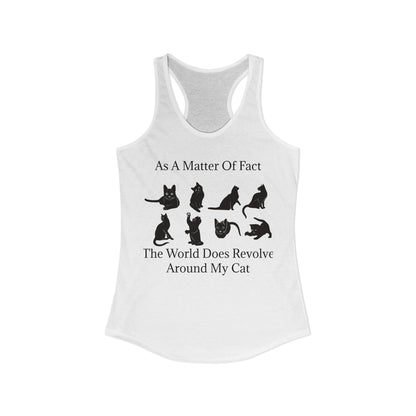 Matter Of Fact Cat Women's Racerback Tank