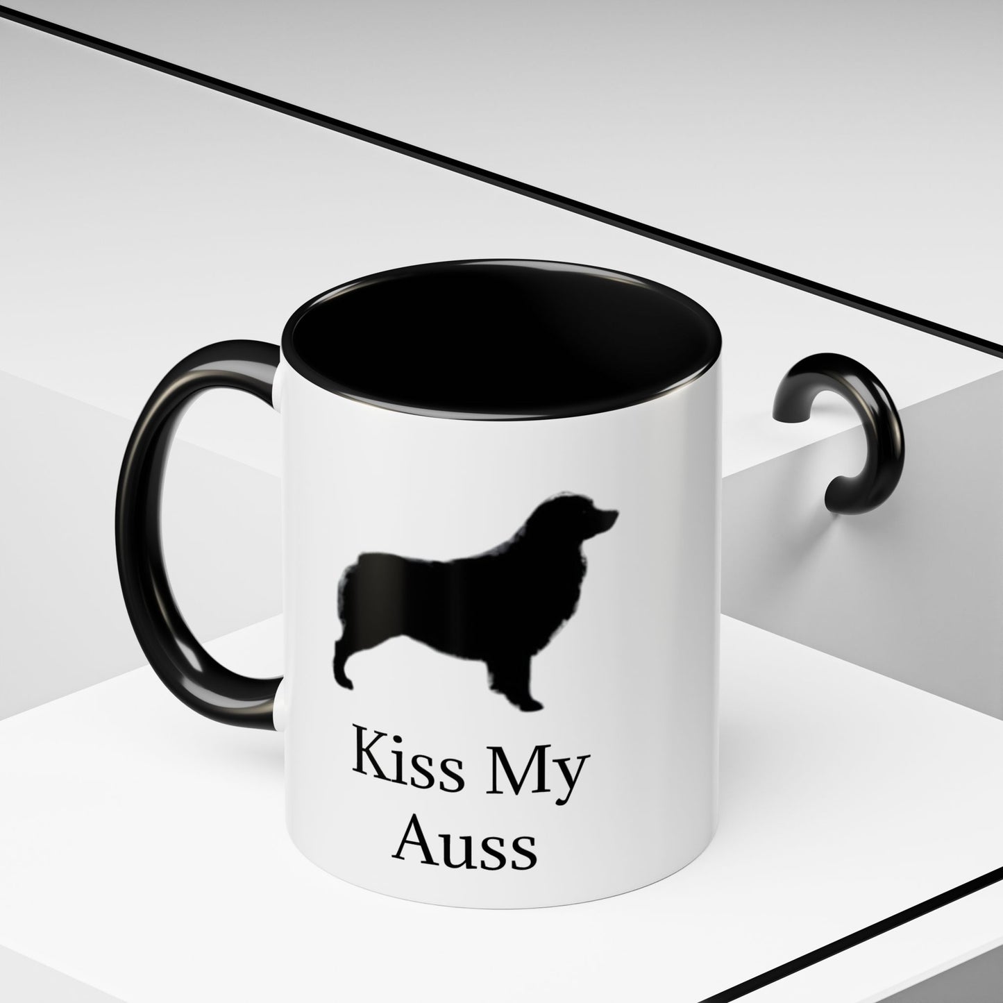 Kiss My Auss 2-Tone Coffee Mug