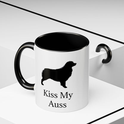 Kiss My Auss 2-Tone Coffee Mug