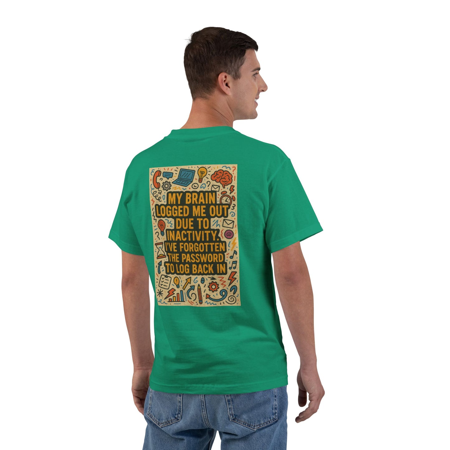 Logged Out Men's Short-Sleeve Crewneck Tee