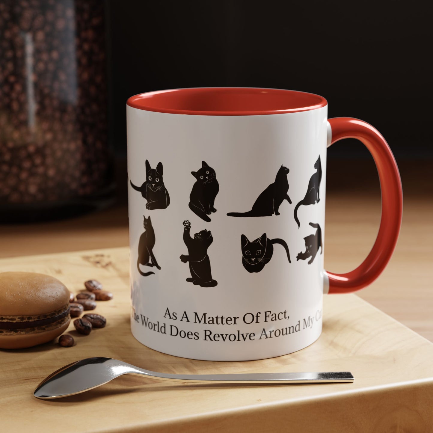 Matter Of Fact Cat 2-Tone Coffee Mug