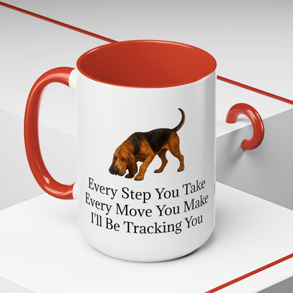 Tracking You 2-Tone Coffee Mug
