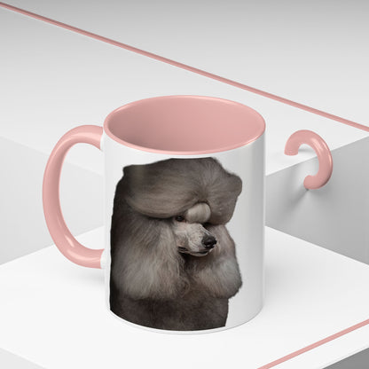 Poodle Head 2-Tone Coffee Mug