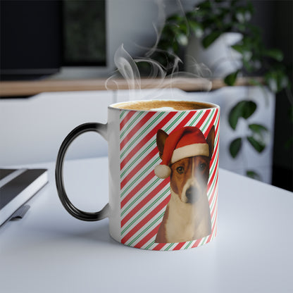 Santa Paws Basenji Color Changing Mug