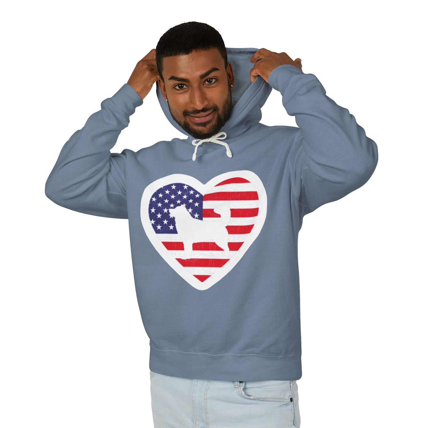 Malamute Flag Unisex Lightweight Hoodie