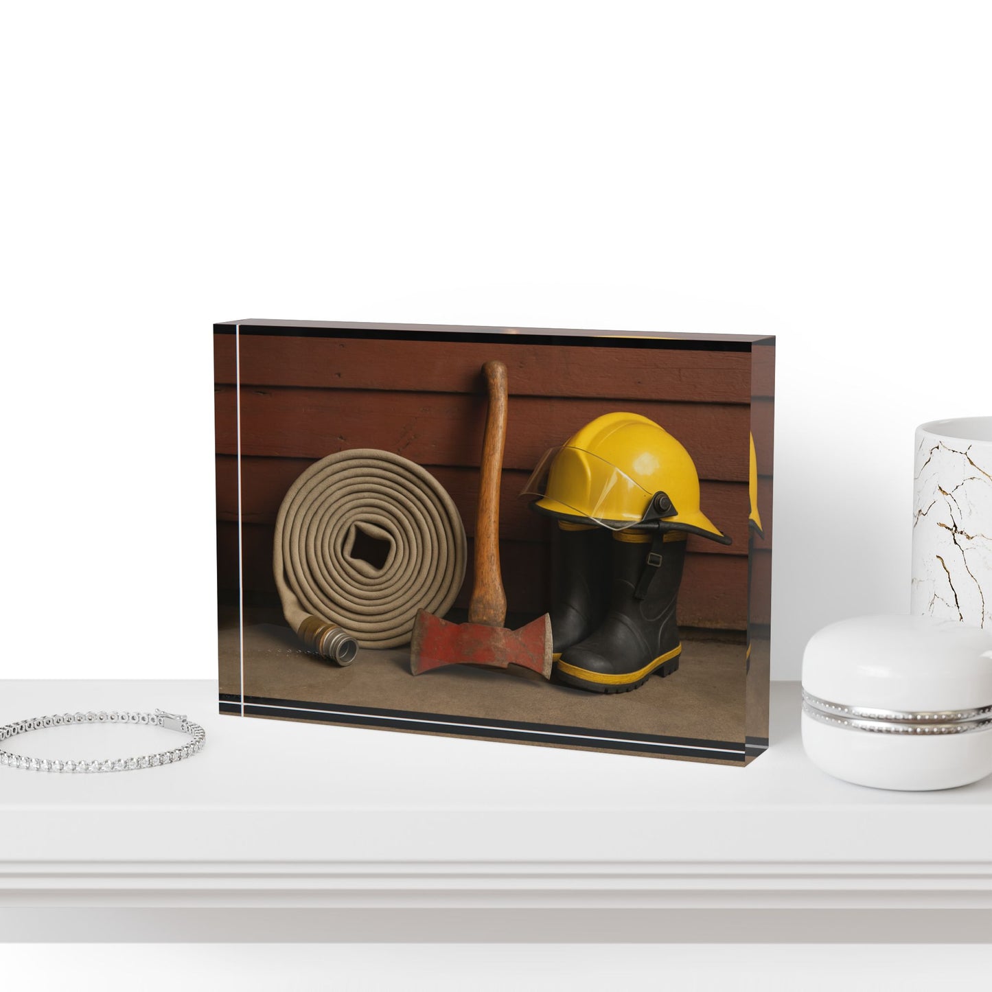 Fire/Rescue Appreciation Acrylic Photo Block