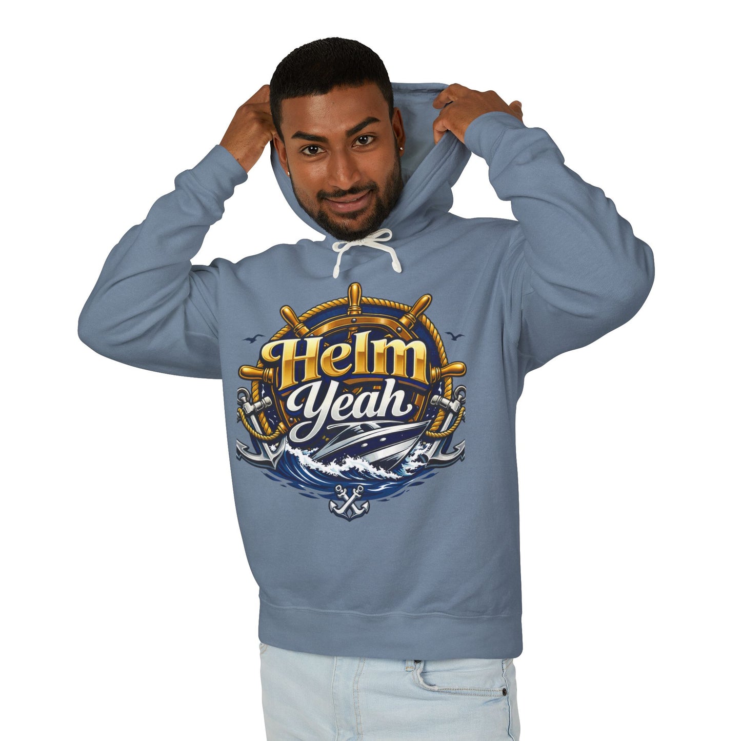 Helm Yeah Unisex Lightweight Hoodie
