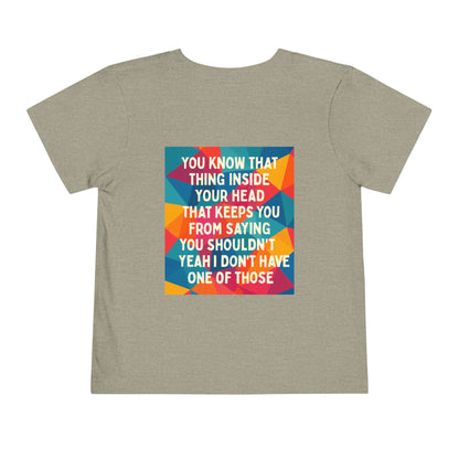 No Filter Toddler Unisex Short Sleeve Crewneck Tee