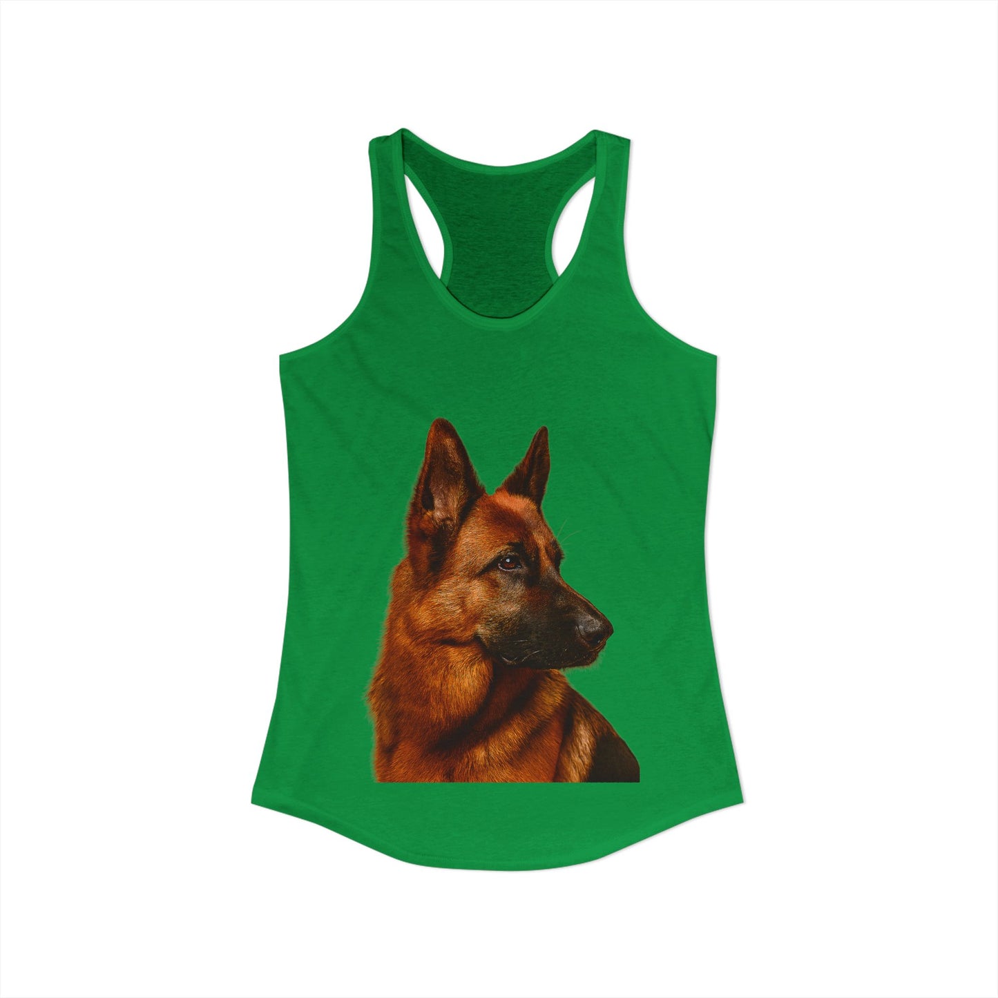 German Shepherd Head Women's Racerback Tank