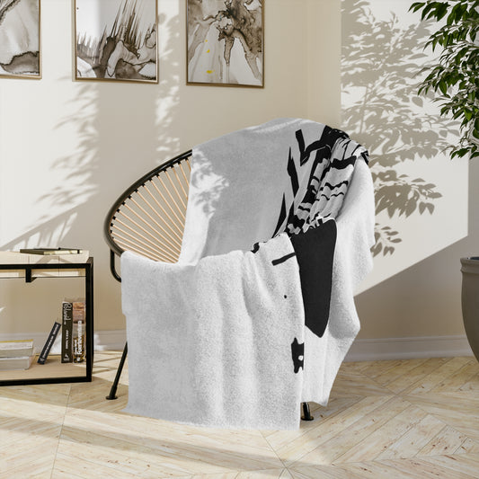 Watchful Eyes Velveteen Microfiber Blanket