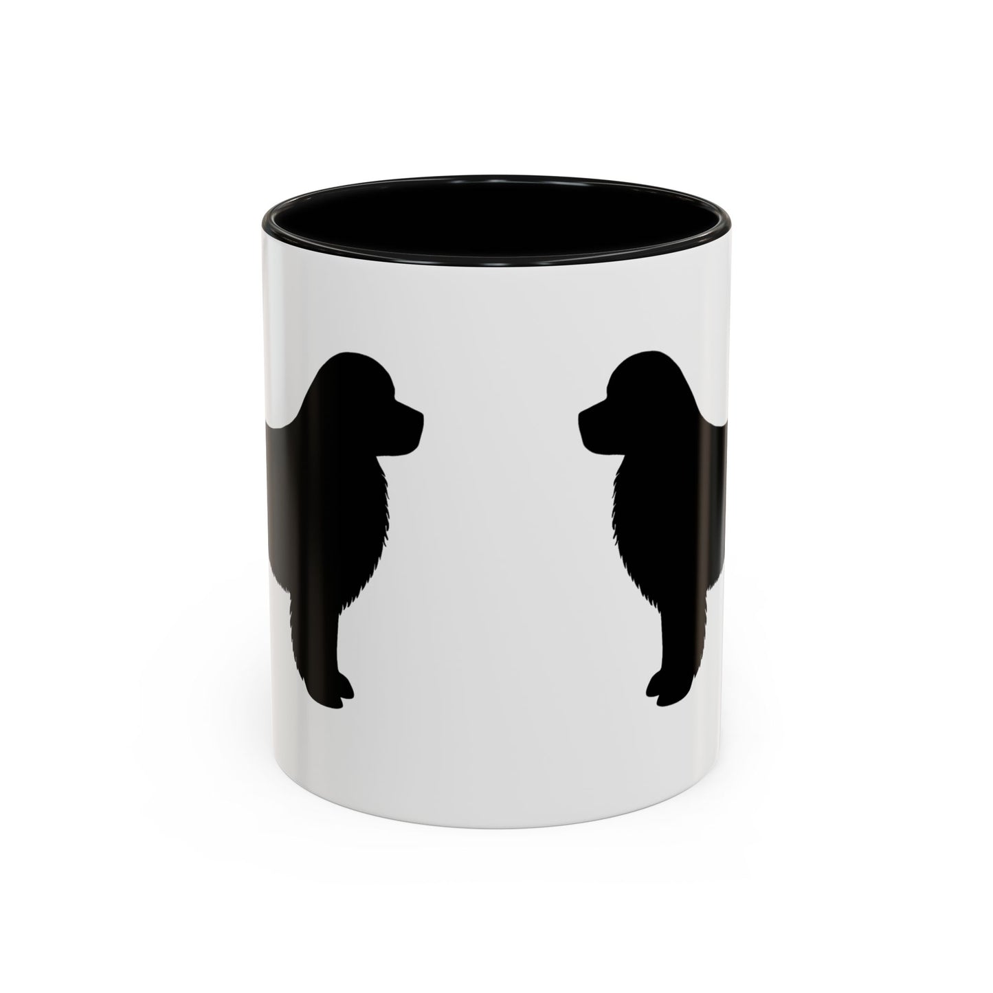 Newfie Silhouette 2-Tone Coffee Mug