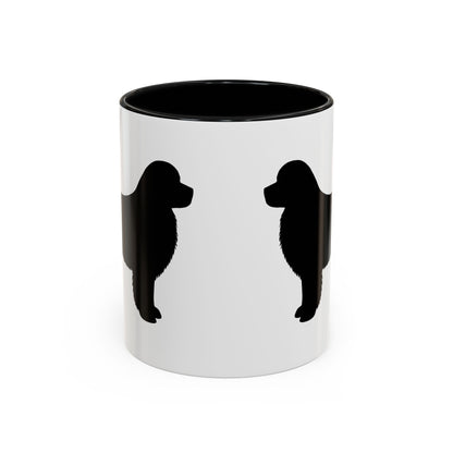 Newfie Silhouette 2-Tone Coffee Mug