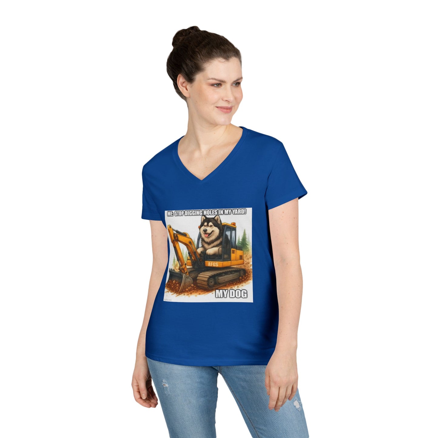 Digmaster 2000 Women's V-Neck T-Shirt