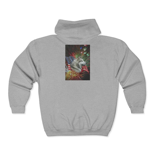 American Malamute Unisex Full Zip Hoodie