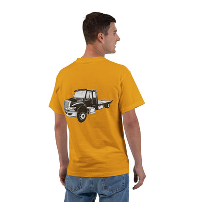 Flatbed Tow Truck Men's Short-Sleeve Crewneck Tee