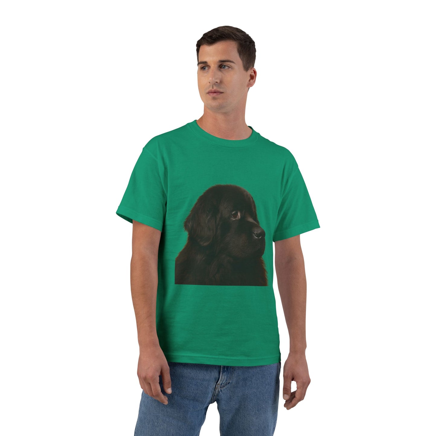 Newfie Head Men's Short-Sleeve Crewneck Tee