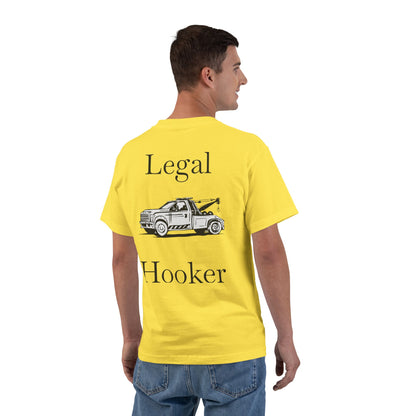 Legal H**ker Wheel Lift Tow Truck Men's Short-Sleeve Crewneck Tee