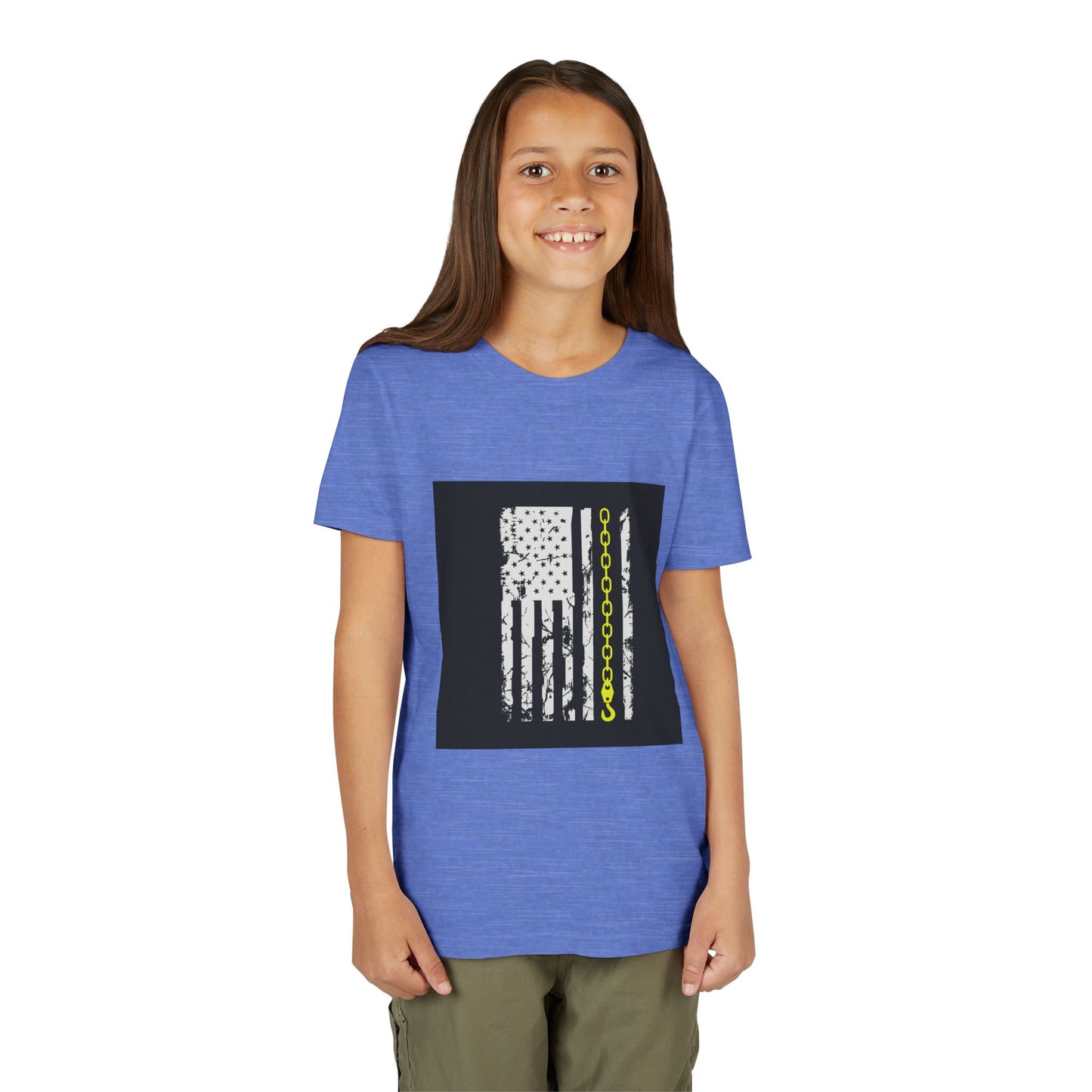 Thin Yellow Line Youth Unisex Short Sleeve Crewneck Tee