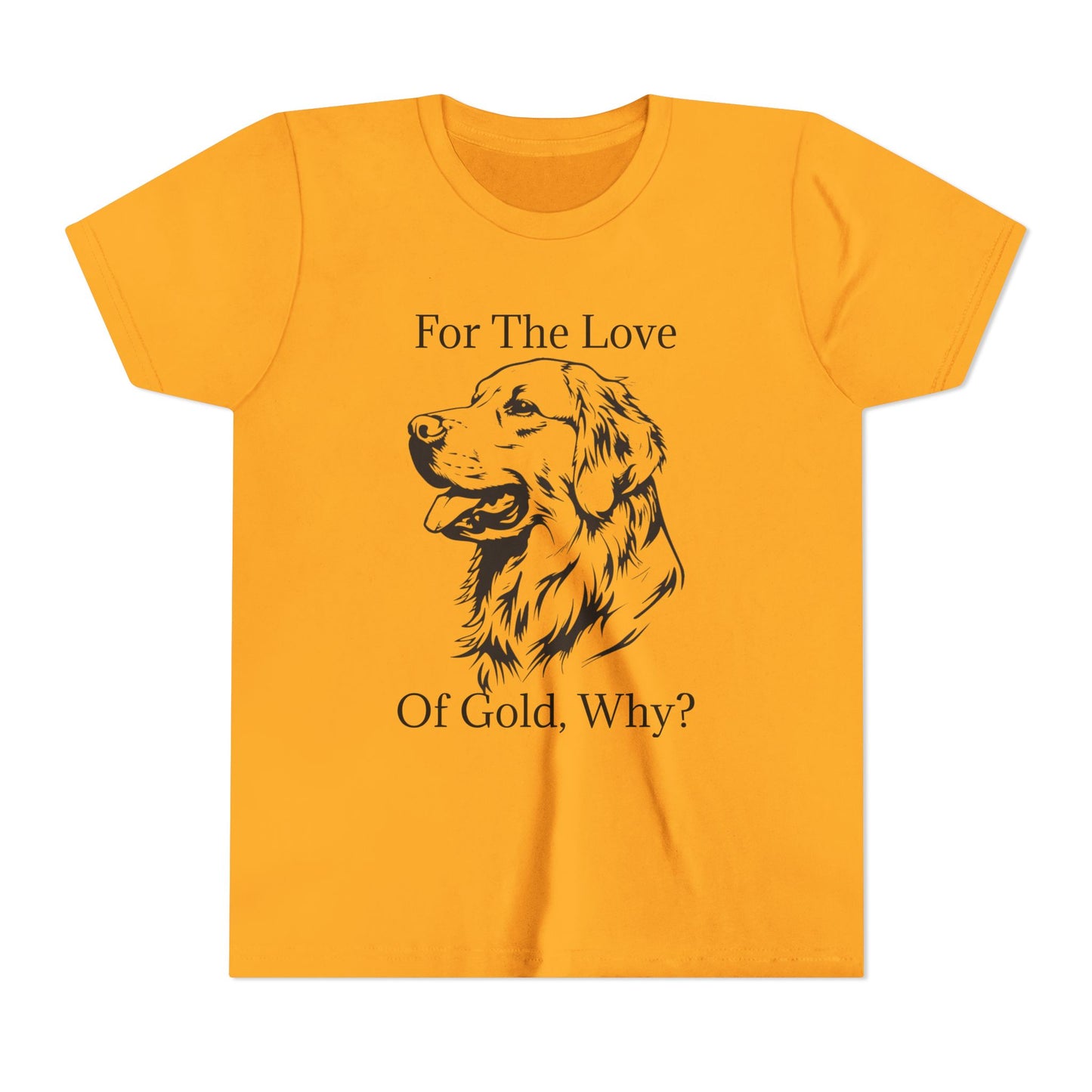 For The Love Of Gold Youth Unisex Short Sleeve Crewneck Tee