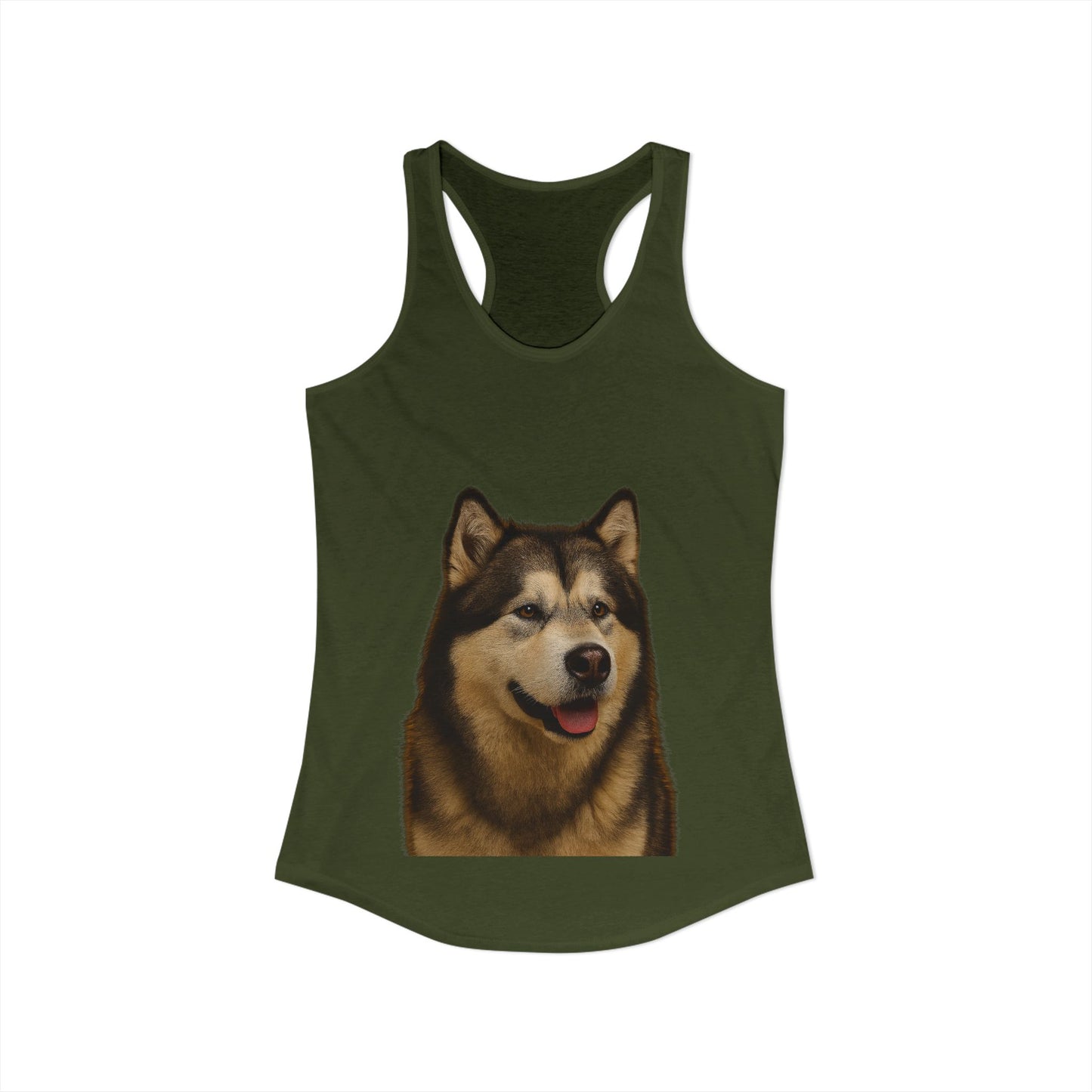 Malamute Head Women's Racerback Tank