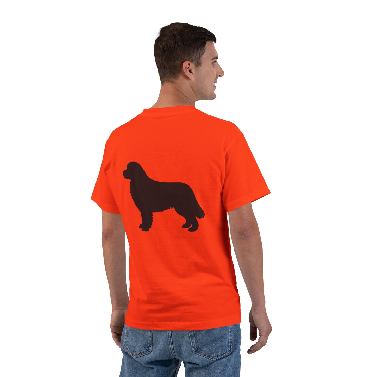 Newfie Silhouette Men's Short-Sleeve Crewneck Tee
