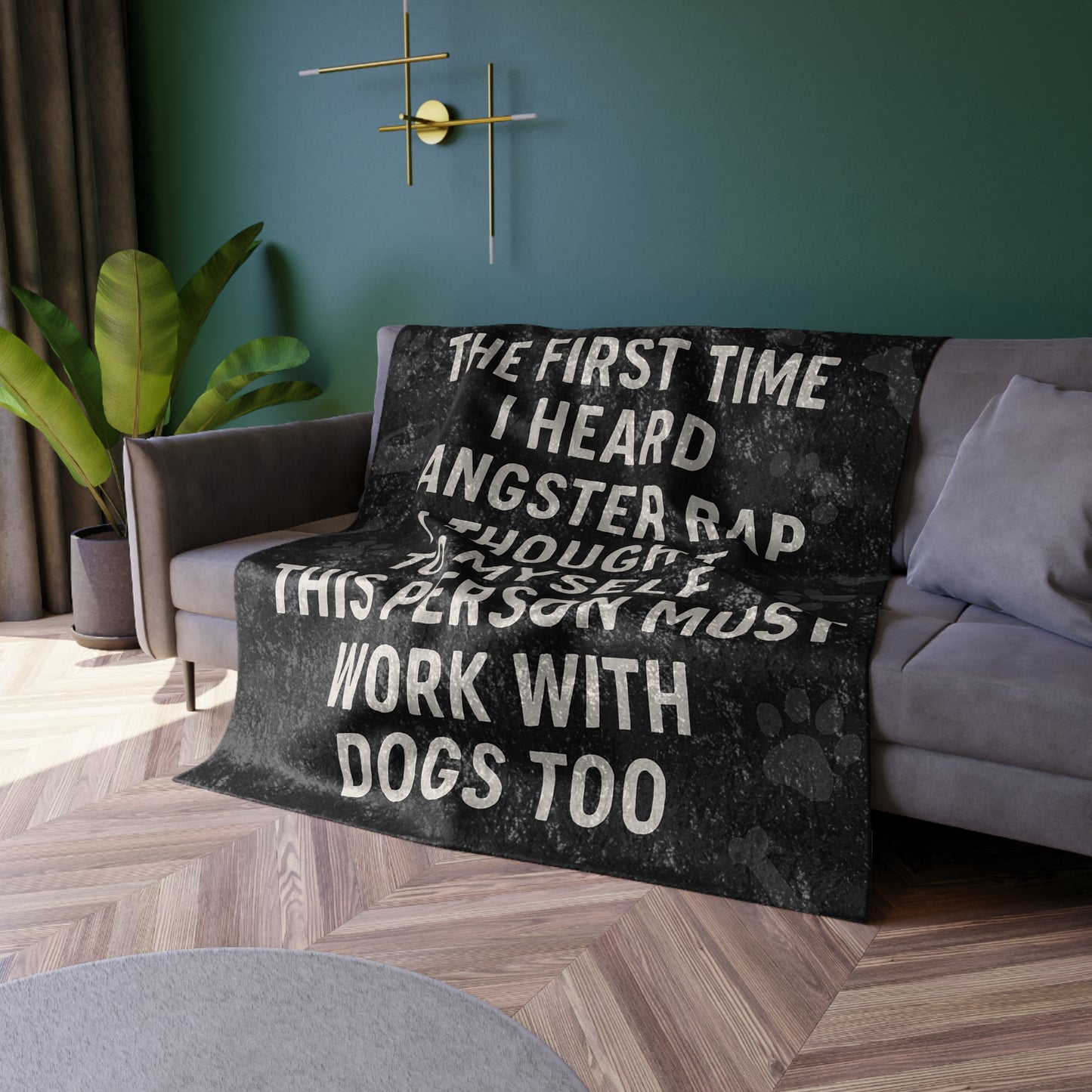 Gangster Rap Crushed Velvet Blanket