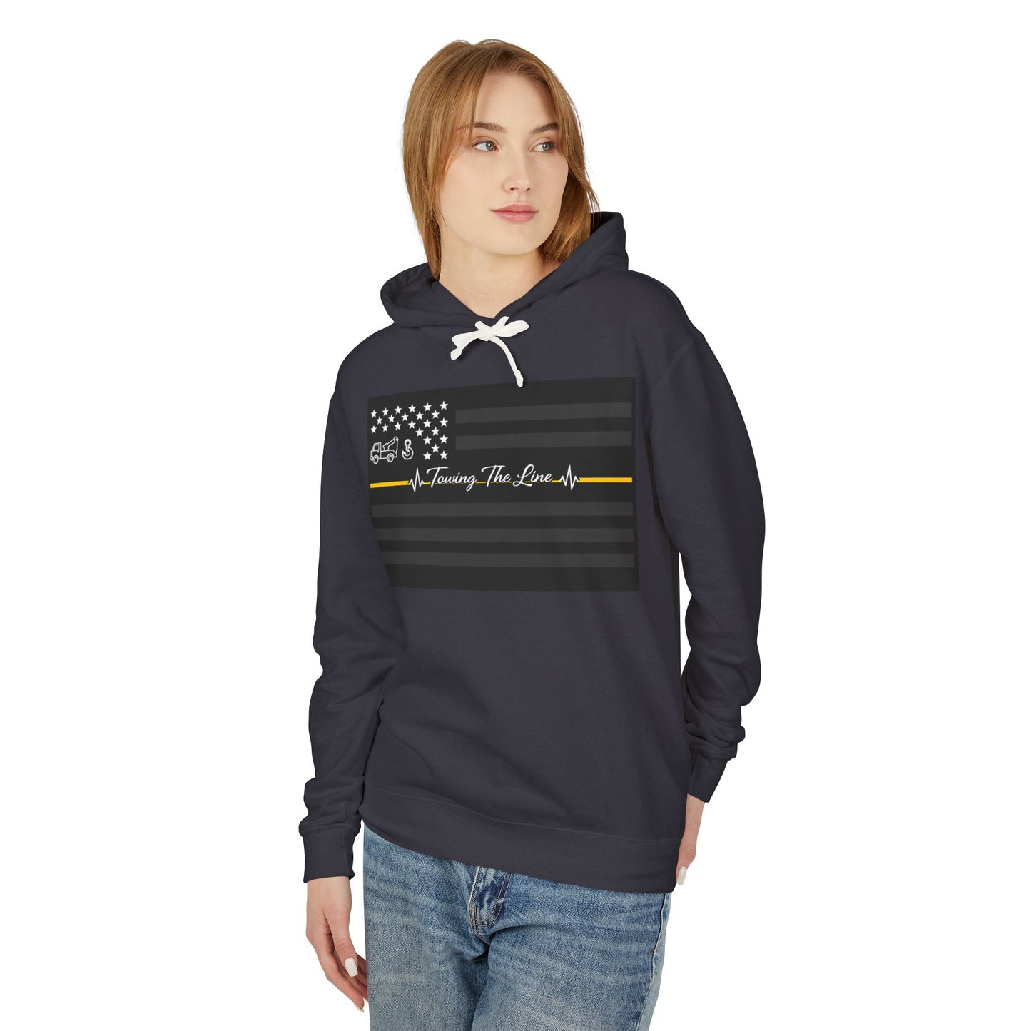 Thin Yellow Line Unisex Lightweight Hoodie