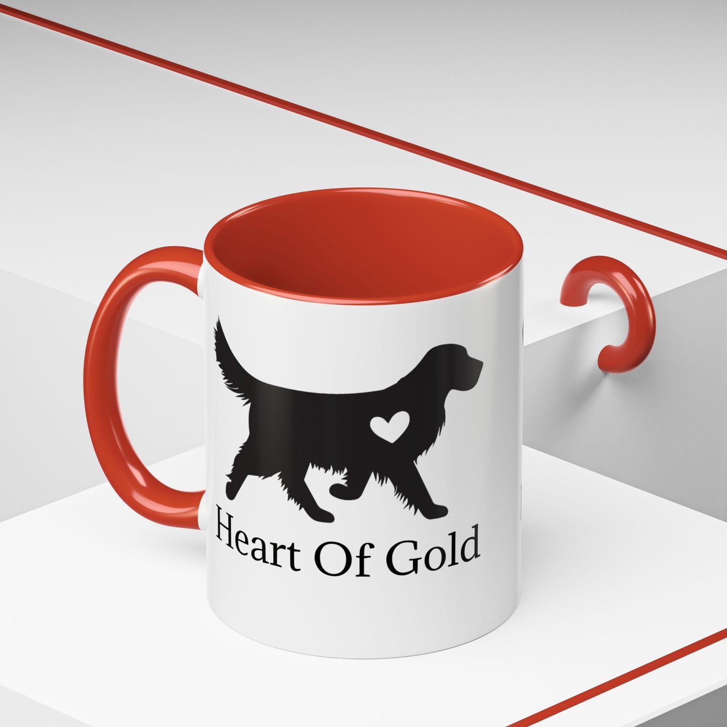 Heart Of Gold 2-Tone Coffee Mug