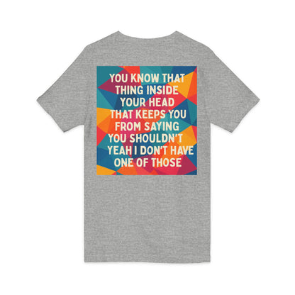 No Filter Unisex Short Sleeve V-Neck Tee