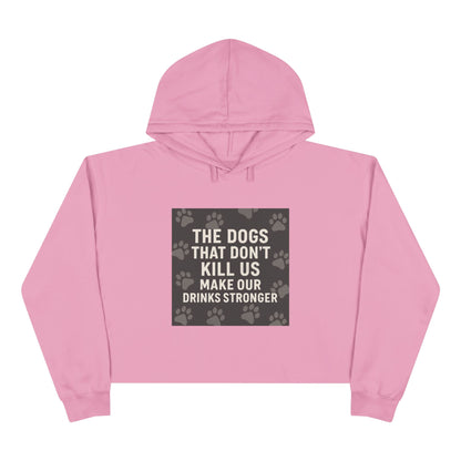 Drinks Stronger Women's Crop Hoodie