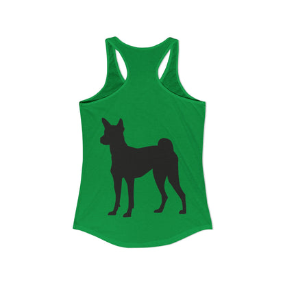 Basenji Silhouette Women's Racerback Tank