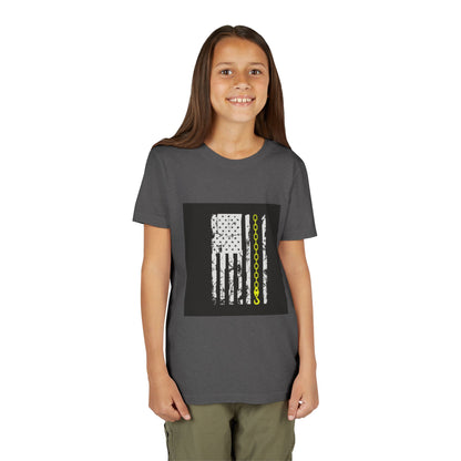 Thin Yellow Line Youth Unisex Short Sleeve Crewneck Tee