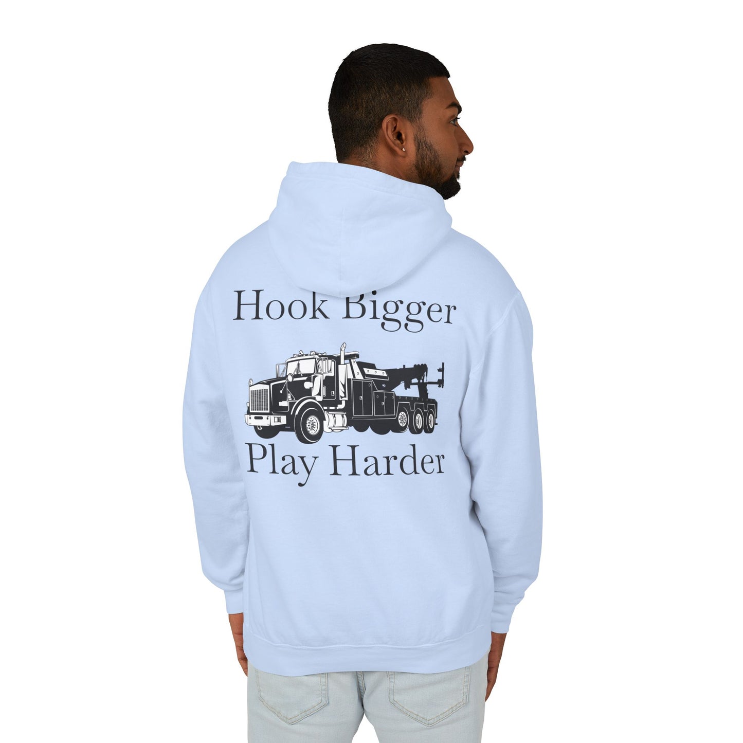 Hook Bigger Heavy Tow Truck Unisex Lightweight Hoodie