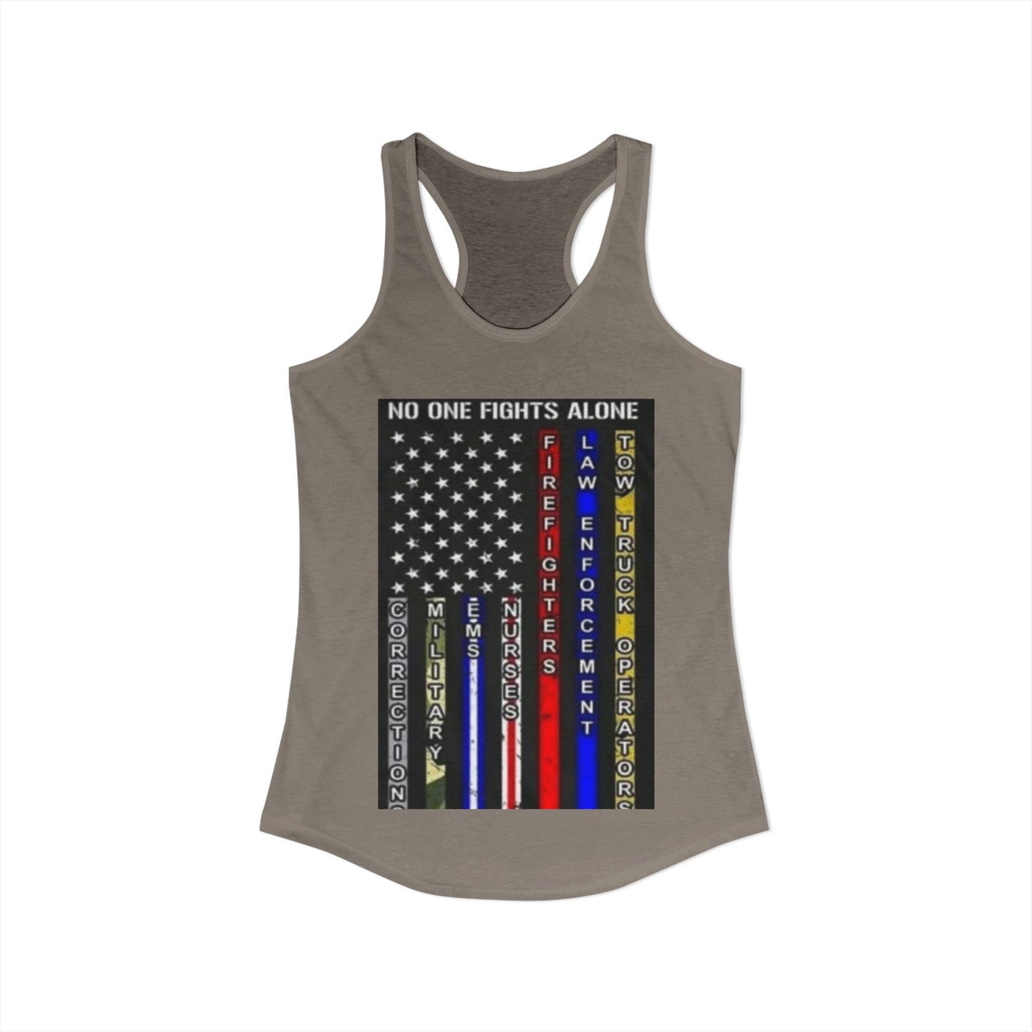 No One Fights Alone Women's Racerback Tank