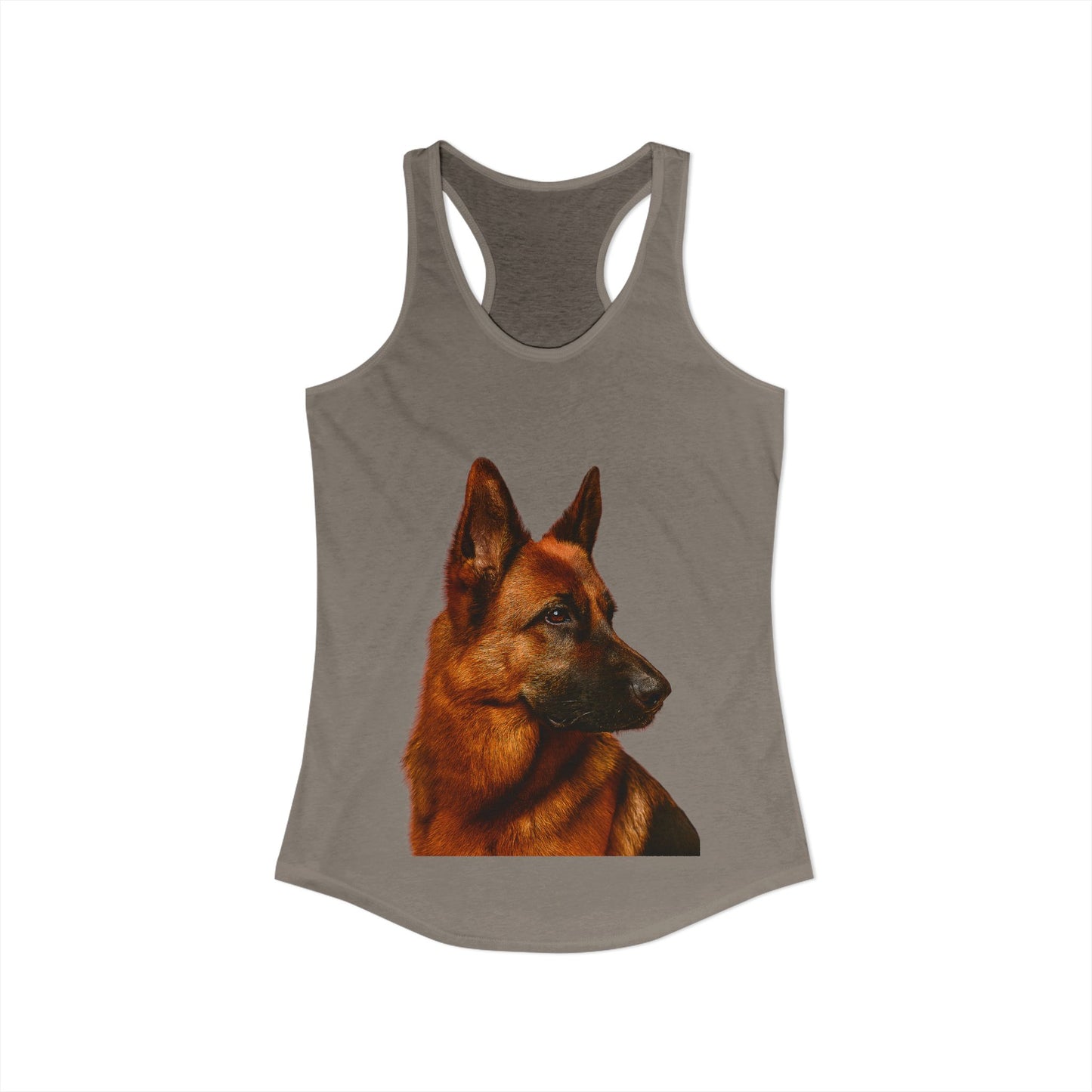 German Shepherd Head Women's Racerback Tank