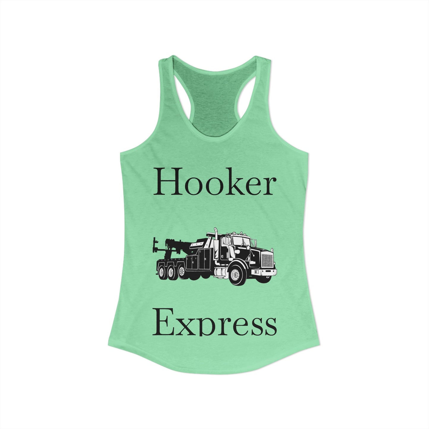 H**ker Express Heavy Tow Truck Women's Racerback Tank