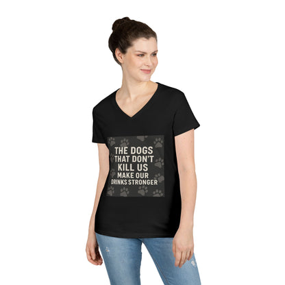 Drinks Stronger Women's V-Neck T-Shirt