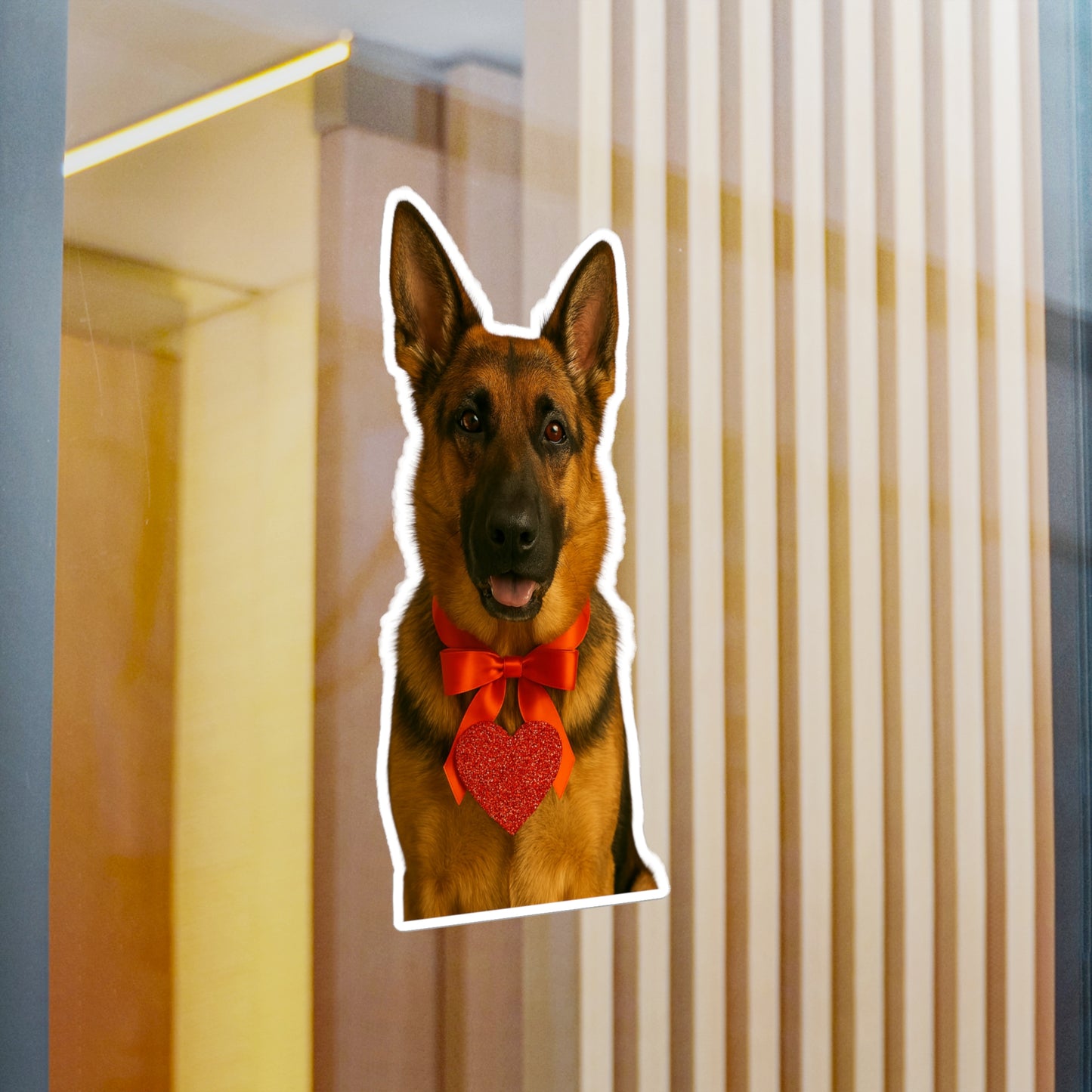 Cupid's Companion German Shepherd Vinyl Decal