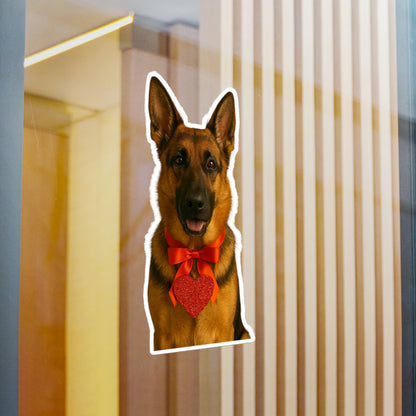 Cupid's Companion German Shepherd Vinyl Decal