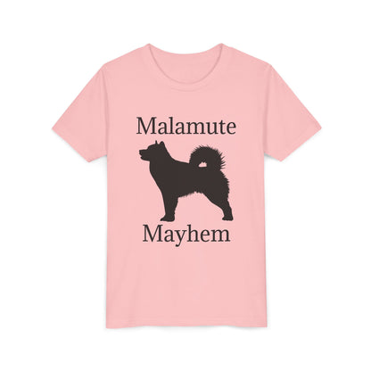 Malamute Mayhem Youth Unisex Short Sleeve Crewneck Tee
