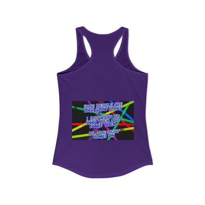 Glow Sticks Women's Racerback Tank